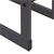Firewood rack 80x150x25 cm gray metal ML design