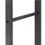 Porta legna 40x100x25 cm Grigio Metallo ML-Design