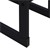 Haardhoutrek 60x100x25 cm Zwart Metaal ML-Design