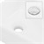 Waschbecken Eckigform mit Überlauf 45x27x13 cm Weiß aus Keramik ML-Design