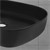 Umývadlo oválny tvar 55x42x14 cm Cierna matná keramika ML-Design