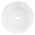 Waschbecken inkl. Ablaufgarnitur ohne Überlauf Ø 41x18 cm Weiß aus Keramik ML-Design