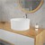 lavabo incl. garniture d'écoulement sans trop-plein Ø 41x18 cm blanc en céramique ML-Design
