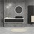 Lavabo Forma Quadrata 68x38x12 cm Ceramica Nera ML-Design