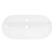 Washbasin oval shape 80x40x12 cm white ceramic ML design