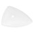 Waschbecken Dreieckigform ohne Überlauf 69x46x13 cm Weiß aus Keramik ML-Design