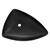 Washbasin triangular shape 69x46x13 cm black ceramic ML design