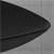 Lavatório triangular 69x46x13 cm cerâmica preta ML-Design