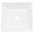 Waschbecken inkl. Ablaufgarnitur ohne Überlauf 41x41x12 cm Weiß aus Keramik ML-Design