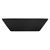 Washbasin square shape 41x41x12 cm black ceramic ML design