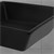 Vasque forme carrée 41x41x12 cm noir en céramique ML-Design