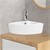 Håndvask Kvadratisk form 46x33x13 cm Hvid keramik ML Design