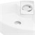 Waschbecken Eckigform mit Überlauf 46x33x13 cm Weiß aus Keramik ML-Design