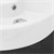 Lavoar de forma patrata 46x33x13 cm Alb Ceramica ML Design alb