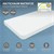 Kinderbett Tipi mit Lattenrost mit Matratze 80x160 cm Weiß aus Kiefernholz ML-Design