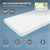 Kinderbett Tipi mit Lattenrost und Matratze 90x200 cm Weiß aus Kiefernholz ML-Design