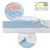 Kinderbett mit Rausfallschutz Lattenrost und Dach inkl. Matratze 90x200 cm Natur aus Kiefernholz ML-Design