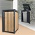 Dustbin box for 1 garbage can 240L 68x80x116,3 cm anthracite / wood look steel ML-Design