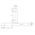 Tischbeine 2er Set T-Form 60x72 cm Schwarz aus Stahl ML-Design