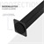 Bankbeine 2er Set H-Form 47x77,5 cm Schwarz aus Stahl ML-Design