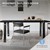 Set di 2 gambe per tavolo 75x72 cm Acciaio industriale ML-Design