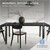 Conjunto de pés de mesa de 2 90x72 cm Aço industrial ML-Design