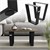 Sada 2 stolových noh s lichobežníkovým designem 40x43 cm cerná ocel ML-Design