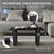 Tischbeine 2er Set V-Form 40x43 cm Industrial aus Stahl ML-Design