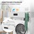 Waschmaschinen Verbindungsrahmen mit Schublade 60,5x54 cm Weiß aus Stahl ML-Design