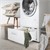 Vaskemaskinesokkel med skuffe 63x54 cm hvidt stål ML-Design