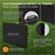 Fällbart campingbord 180x74 cm svart plast ML-Design