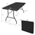 Fällbart campingbord 180x74 cm svart plast ML-Design