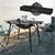Table de camping pliante 90x51,5 cm Noir en aluminium ML-Design