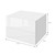 Seinäkaappi 42x29x30 cm Valkoinen kiiltävä MDF, sis. 2 laatikkoa ML-Design