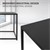 Sidebord sæt med 2 stk. sort mat metal ML Design