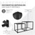 Beistelltisch 2er Set Schwarz matt aus Metall ML-Design