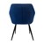Scaun de sufragerie Set de 2 scaune de sufragerie Set de 2 scaune de sufragerie albastru închis, acoperite cu catifea, cu picioare metalice, inclusiv material de asamblare ML-Design