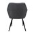 Jídelní židle sada 2 ks antracitový potah z imitace kuže s kovovými nohami vcetne montážního materiálu ML-Design