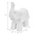 Deco obrázok slona 36x19x39 cm biely od ML-Design