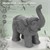 Figura Deco Elefante 36x19x39 cm Cinza por ML-Design