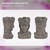 Hlava ženy v kvetináci 21x16x32 cm Polyresin bronz