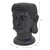 Pflanztopf Buddha Kopf 19x20x34 cm Anthrazit aus Polyresin