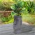 Planter Easter Island 26x23x43 cm Grey Polyresin ML-Design