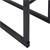 Étagère à bois rectangulaire 40x150x25 cm gris foncé en acier ML-Design