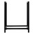 Firewood rack rectangular 40x50x30 cm dark gray steel ML design