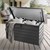 Coffre de rangement 350L 120x56,5x63 cm Anthracite en métal ML-Design