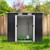 Garden shed with shed roof &amp; foundation 217x173x132 cm Black sheet steel ML design