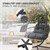 Hanging chair with frame and cushion dark gray steel incl. cover ML-Design
