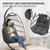Krzeslo wiszace 100x105x195 cm Ciemnoszary Poliester ze stelazem i poduszka ML-Design