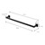 Clothes rail rectangle for the wall 12x90 cm black steel ML design